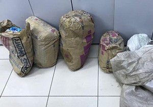 Çimento çuvalında uyuşturucu