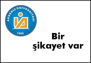 Bir şikayet var