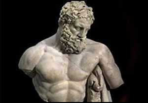 Yorgun Herakles, artık evinde