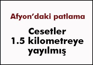 Cesetler 1.5 km'ye yayılmış