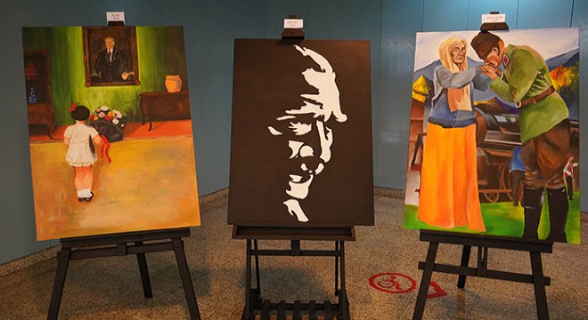  10 Kasım Senin Saatin Durmaz  sergisi Antalya da