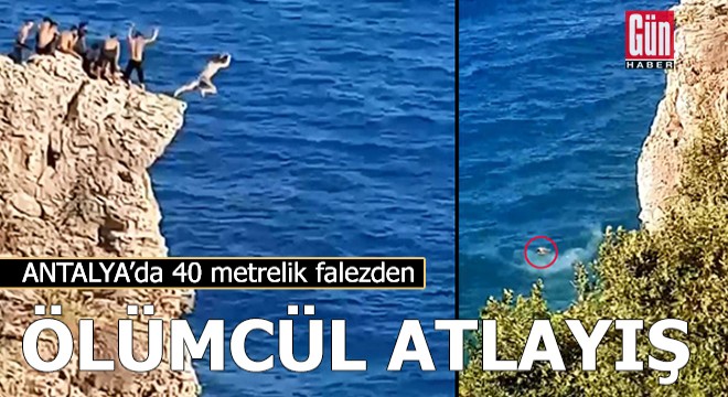 40 metrelik falezden ölümcül atlayış