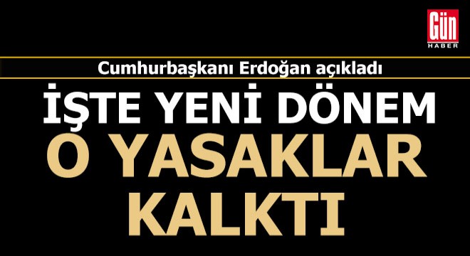 1 Haziran sonrası tedbirleri belli oldu