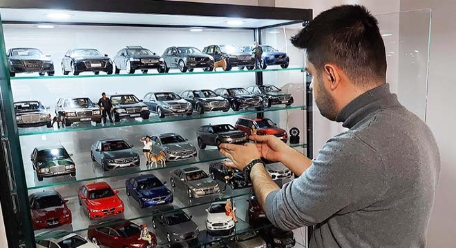 100 bin liralık maket otomobil koleksiyonu