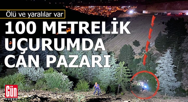 100 metrelik uçurumda can pazarı...