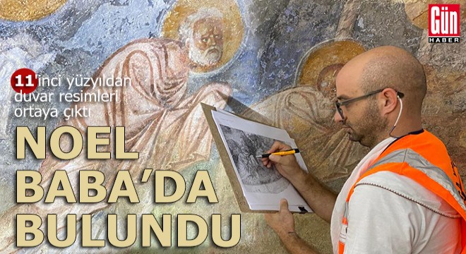 11'inci yüzyıldan duvar resimleri ortaya çıktı