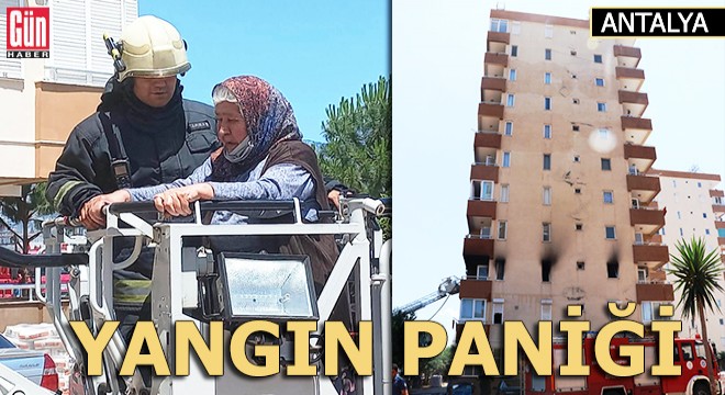 11 katlı binada yangın paniği