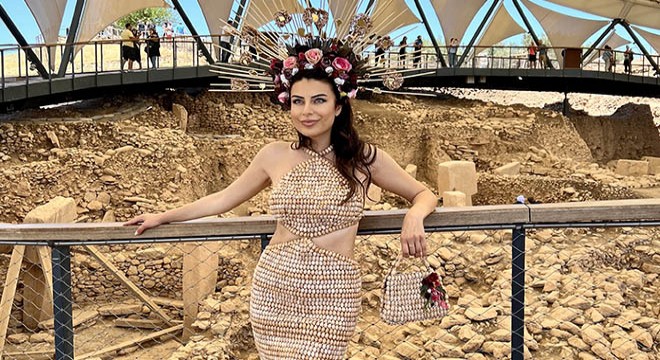 12 bin yıllık Göbeklitepe'de moda çekimi yapıldı