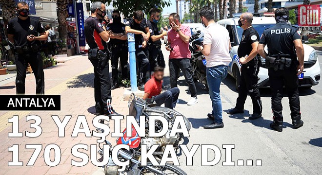 13 yaşındaki çocuk kaza yapınca 170 suç kaydı çıktı