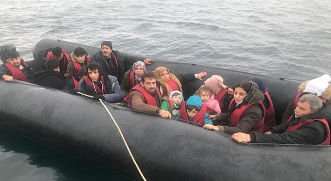 16 kaçak göçmen yakalandı