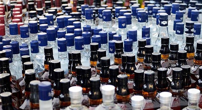1788 şişe sahte içki ele geçirildi