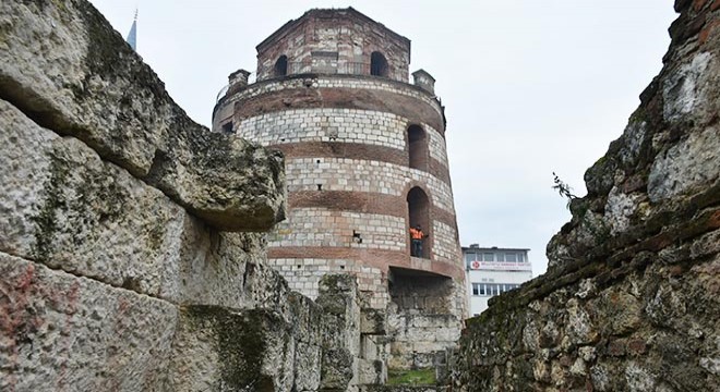 1900 yıllık Makedon Kulesi'nde restorasyon başladı