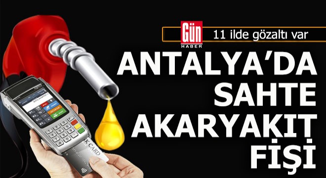 2 bin 576 adet sahte akaryakıt fişi ele geçirildi