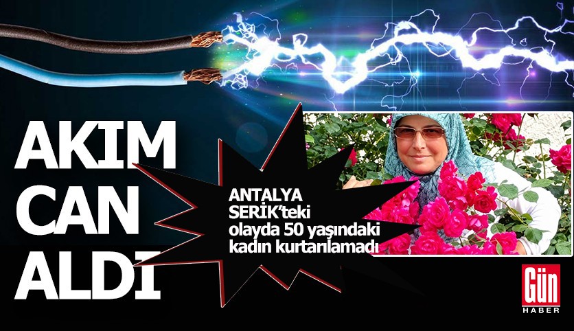 Antalya'da akıma kapılan kadın can verdi