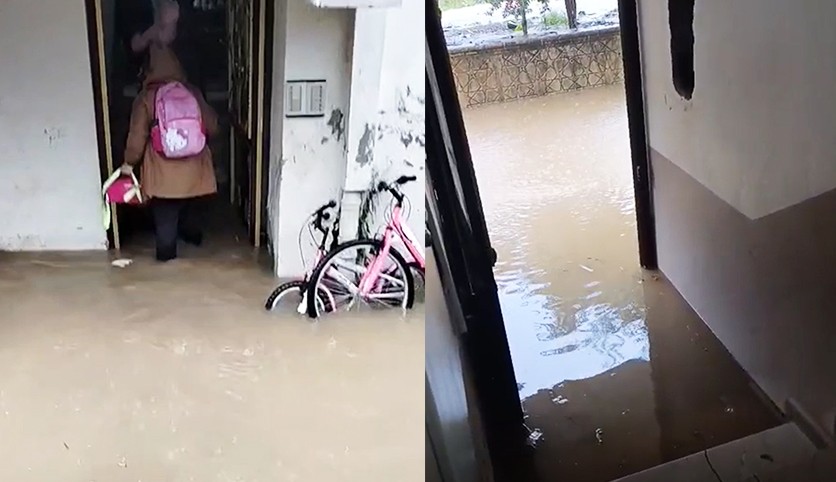 Antalya’da sağanak su baskınlarına neden oldu