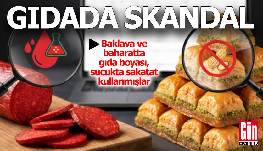Bakanlık ifşa etti: Baklava ve baharatta gıda boyası kullanmışlar