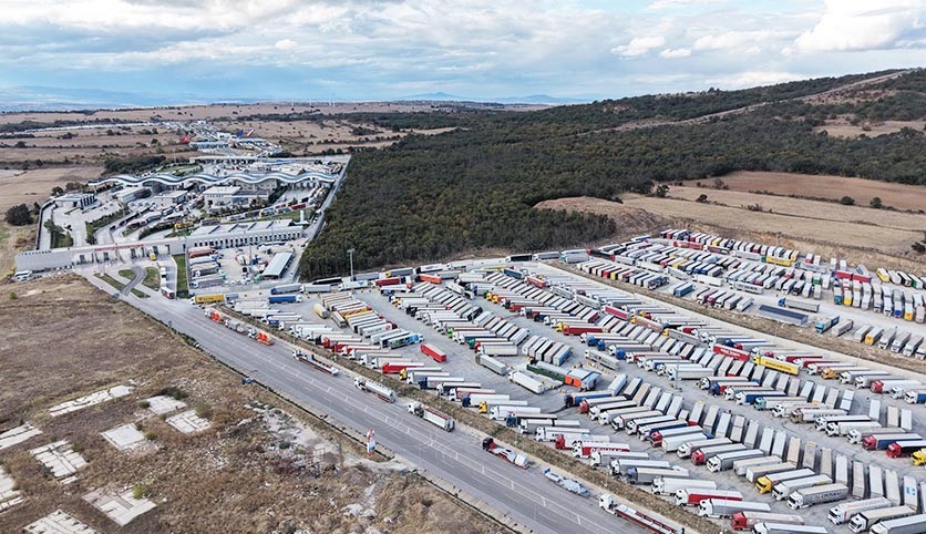 Bulgaristan sınırında 30 kilometre TIR kuyruğu