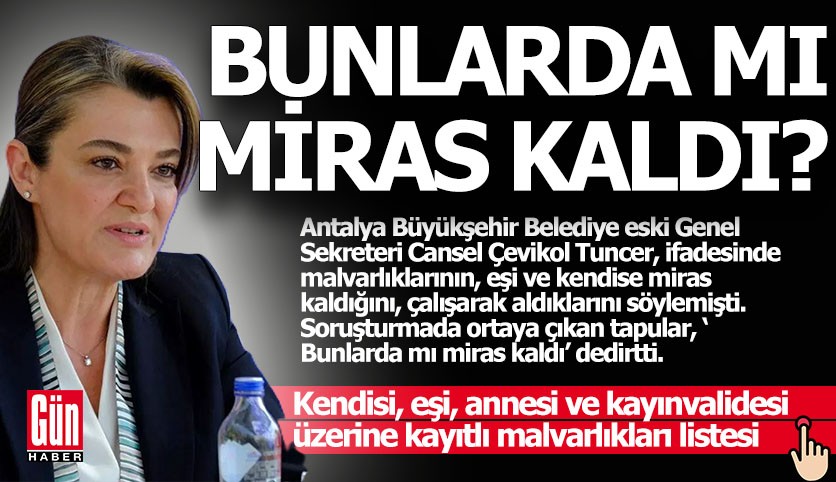 Bunlarda mı miras kaldı Cansel hanım?