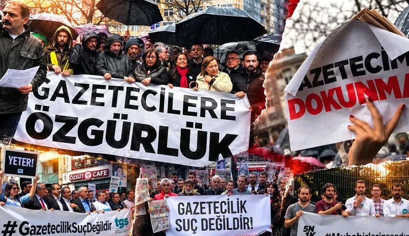 Gazeteciler sokağa çıkıyor