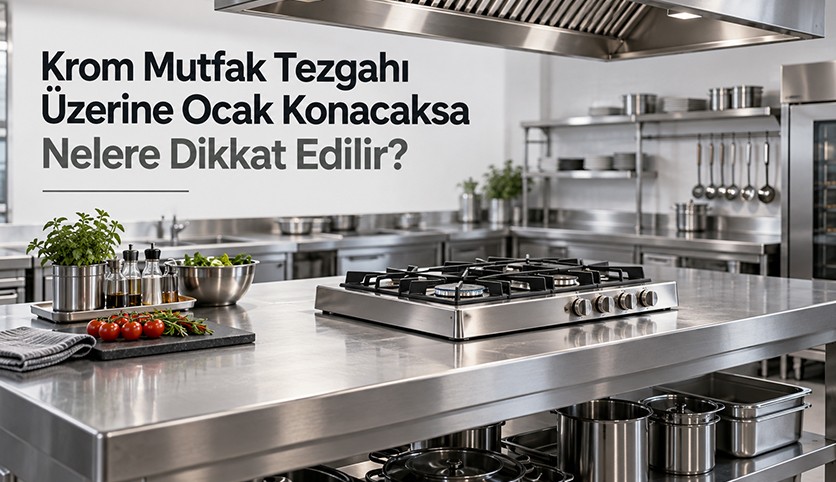 Krom Mutfak Tezgahı Üzerine Ocak Konacaksa Nelere Dikkat Edilir?