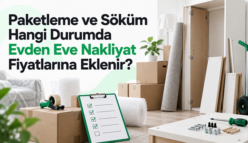 Paketleme ve Söküm Hangi Durumda Evden Eve Nakliyat Fiyatlarına Eklenir?