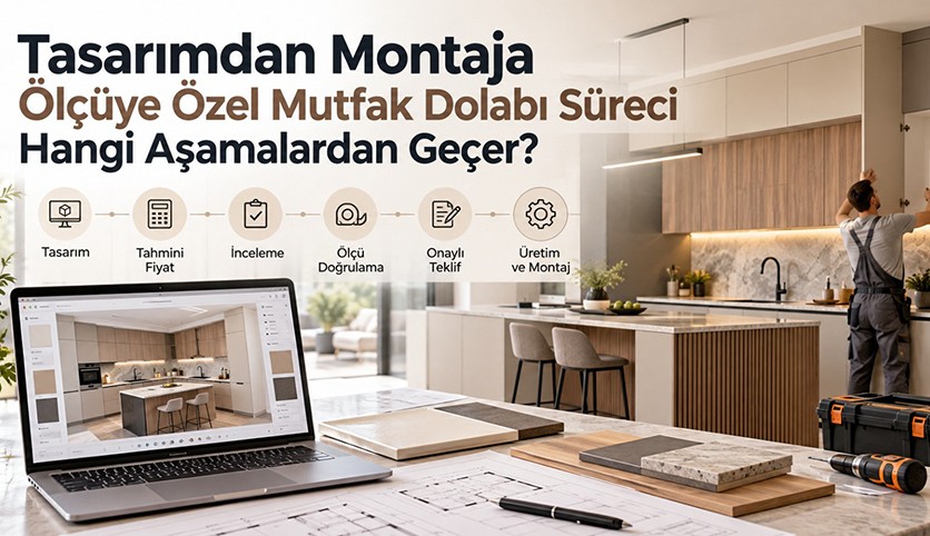 Tasarımdan Montaja Ölçüye Özel Mutfak Dolabı Süreci Hangi Aşamalardan Geçer?