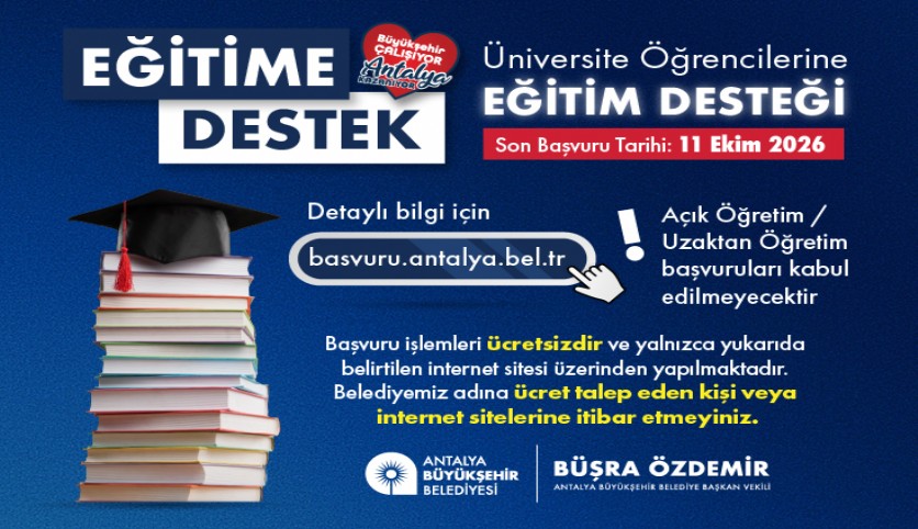 Üniversite öğrencilerine eğitim desteği