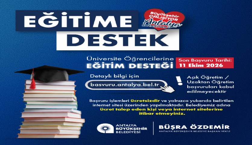 Üniversite öğrencilerine eğitim desteği