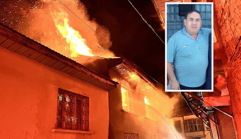 Yanan evini izlerken fenalaşıp, hayatını kaybetti