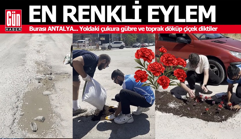 Antalya'da en renkli 'Çukur' eylemi