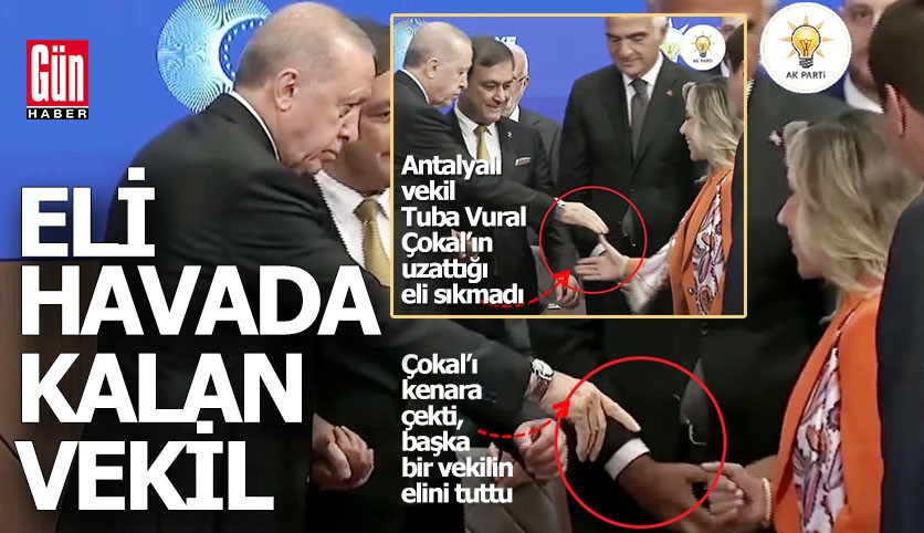 Erdoğan, Antalyalı vekilin elini havada bıraktı