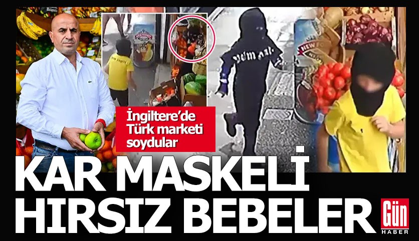 Kar maskeli hırsız bebeler market soydu