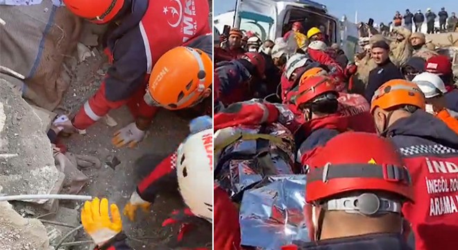 222'nci saatte enkazdan sağ çıkarıldı