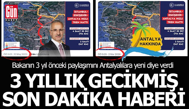 3 yıl önceki bir haber, 'Son dakika' haberi nasıl olur?