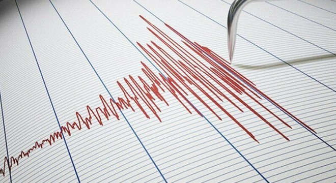 4.9 büyüklüğündeki deprem, kamerada