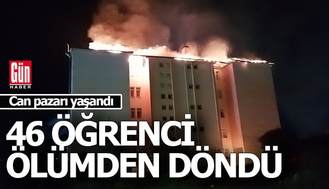 46 öğrencinin alevlerle can pazarı