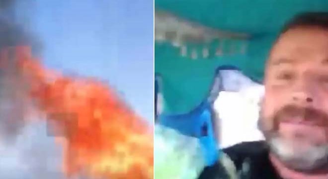 5 çocuk babası belediye önünde kendini yaktı