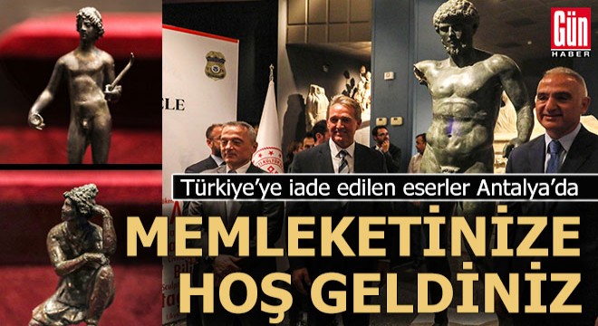 6 eser Türkiye'ye getirilip sergilenmeye başlandı