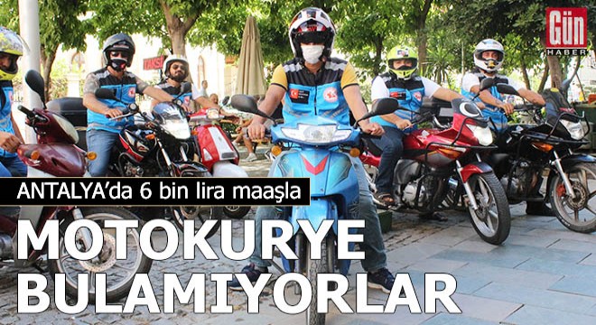 6 bin lira maaşla motokurye bulamıyorlar