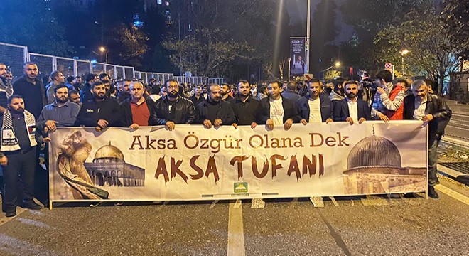 ABD'nin İsrail'e verdiği destek protesto edildi