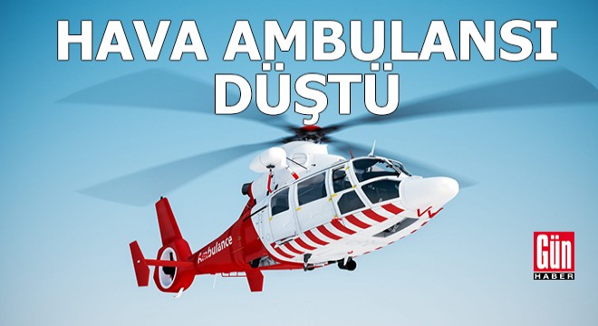 ABD de hava ambulansı düştü: 3 ölü