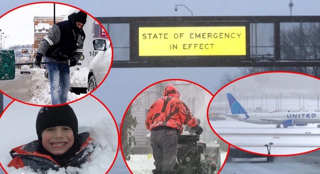 ABD de kar OHAL i: Çok sayıda uçuş iptal