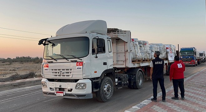 AFAD’dan Gazze’ye gıda ve battaniye yardımı