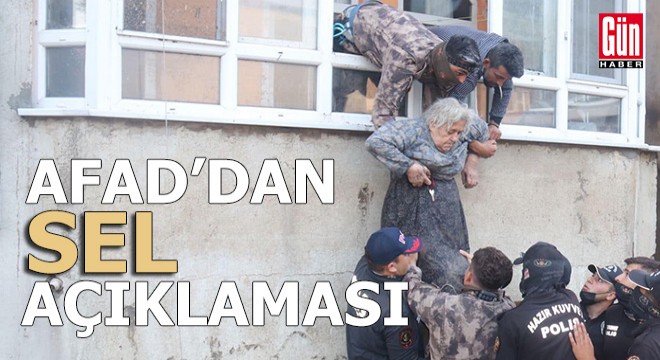 AFAD dan  sel  açıklaması