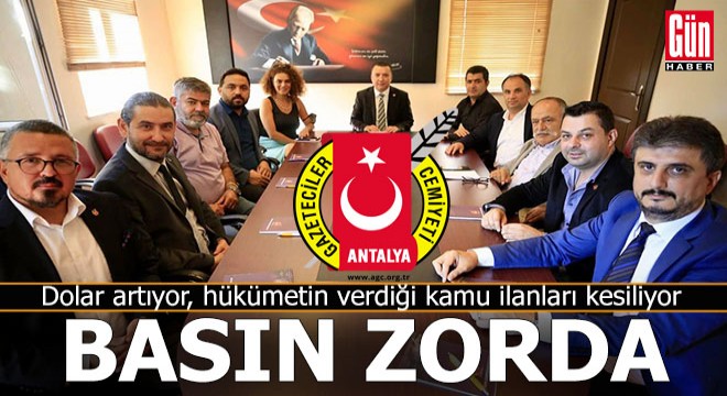 AGC; Basın zorda acil önlem şart