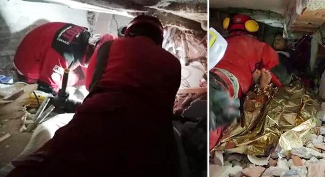 AKUT Kuşadası ekibi 19 saat sonra Alperen'i kurtardı