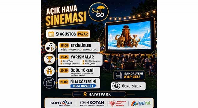 Açık hava sineması keyfi HayatPark’ta yaşanacak