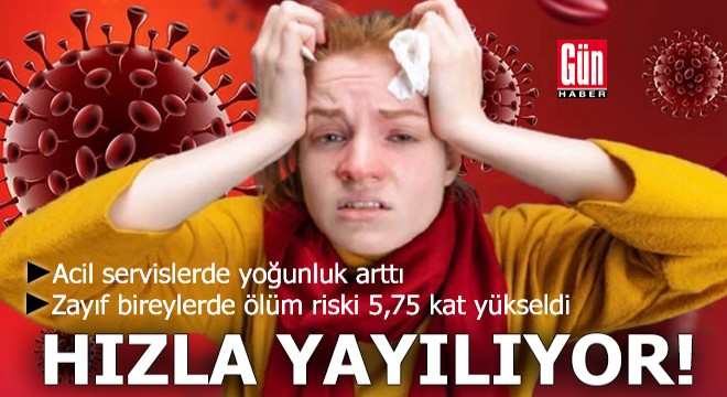 Acil servislerde yoğunluk arttı: Hızla yayılıyor
