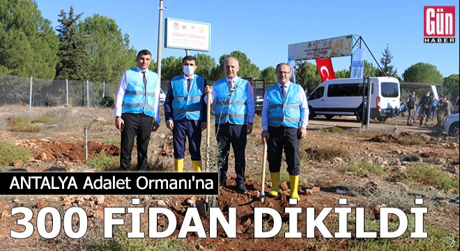 Adalet Ormanı'na 300 fidan dikildi
