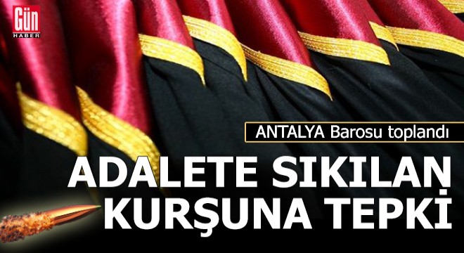 Adalete sıkılan kurşuna tepki